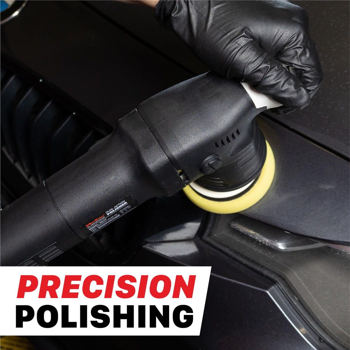 Maxshine M312 Dual Action Polisher & Foam Pads Kit– 12mm Throw Car Buffer with 3” Backing Plate, 550W Motor, 6-Speed Control & Low Vibration – Auto Detailing Tool for Cars, Trucks, SUVs & Boats