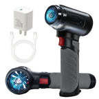 Cordless Car Dryer Air Blower 680CFM, 64mm Brushless Turbo Jet Fan 2.65LB Thrust, 750W Rechargeable Car Blower for Drying Auto SUV Motorcycle Detailing, 30W Fast Charge Touchless Car Wash Dryer Blower