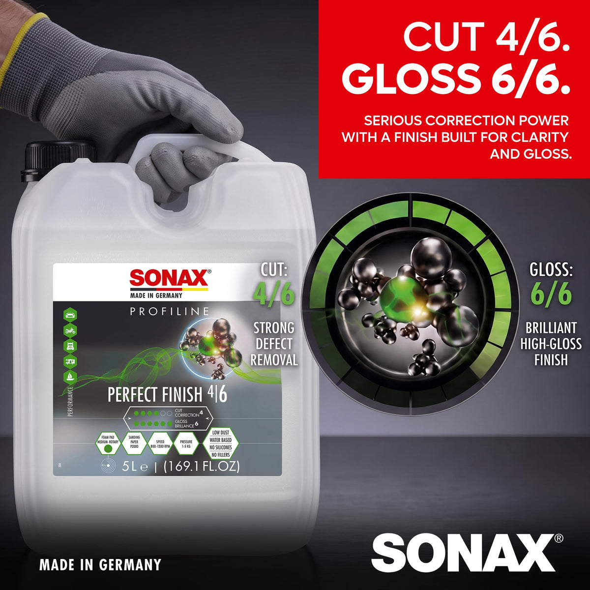 SONAX Perfect Finish Car Scratch Remover & Polishing Compound, 5L
