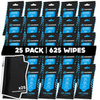 Fortress Car Interior Cleaner Wipes, Microfiber Cloth (25 ct, Pack of 64)
