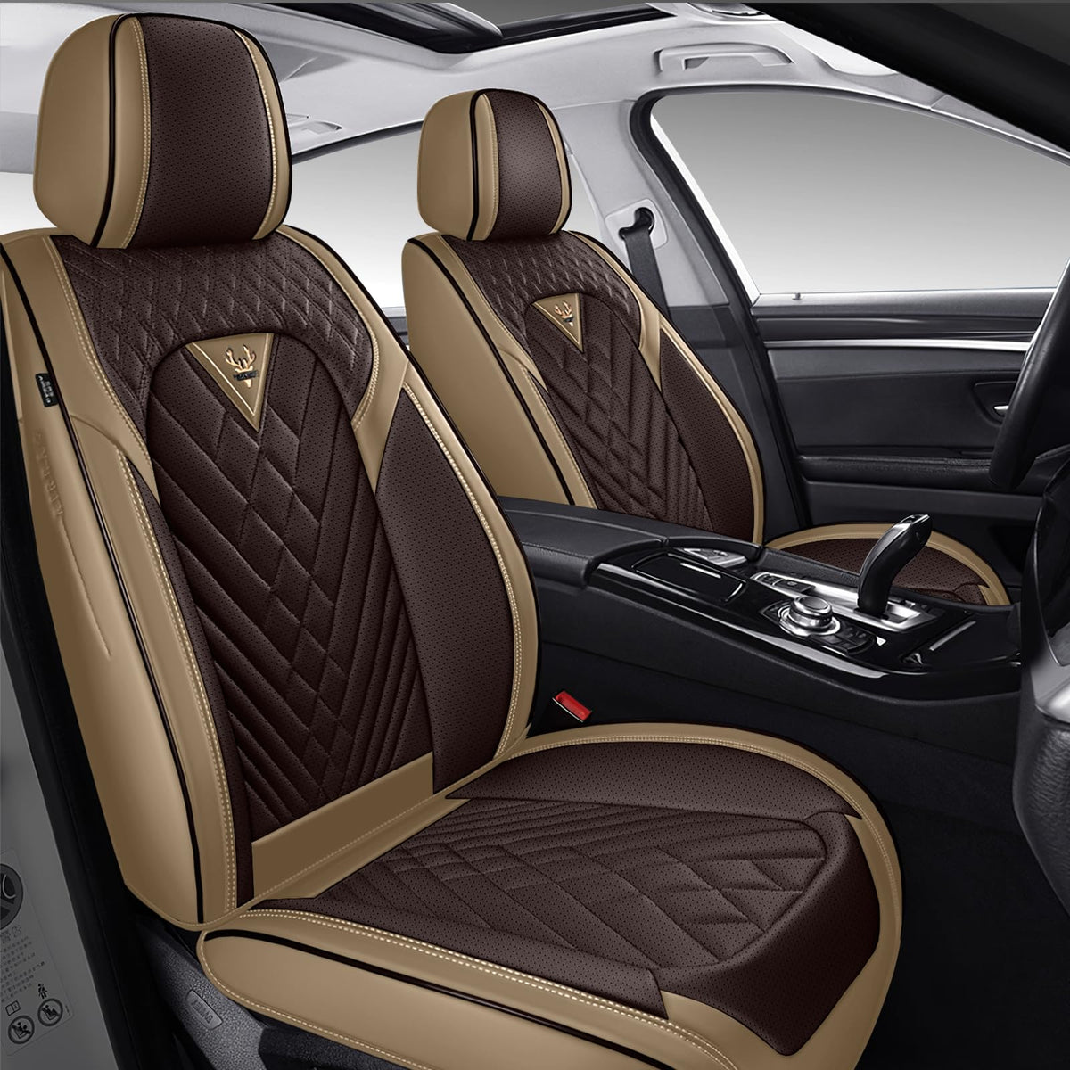Full Set for Cadillac OPTIQ Seat Covers 2025-2027, Black-Red