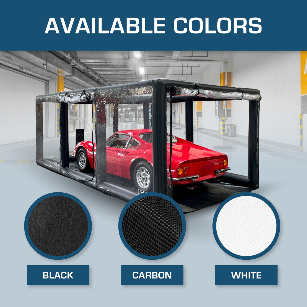 IN THE GARAGE Ultimate Car Shield, Indoor Shelter, Carbon Finish 18ft