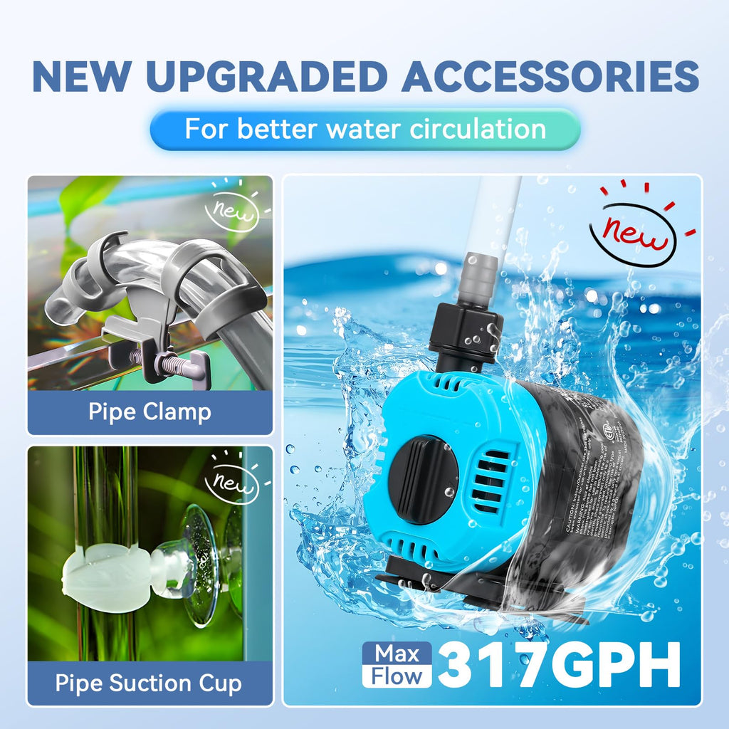 Poafamx Aquarium Chiller 1/3 HP, 79Gal Water Chiller with LED Display