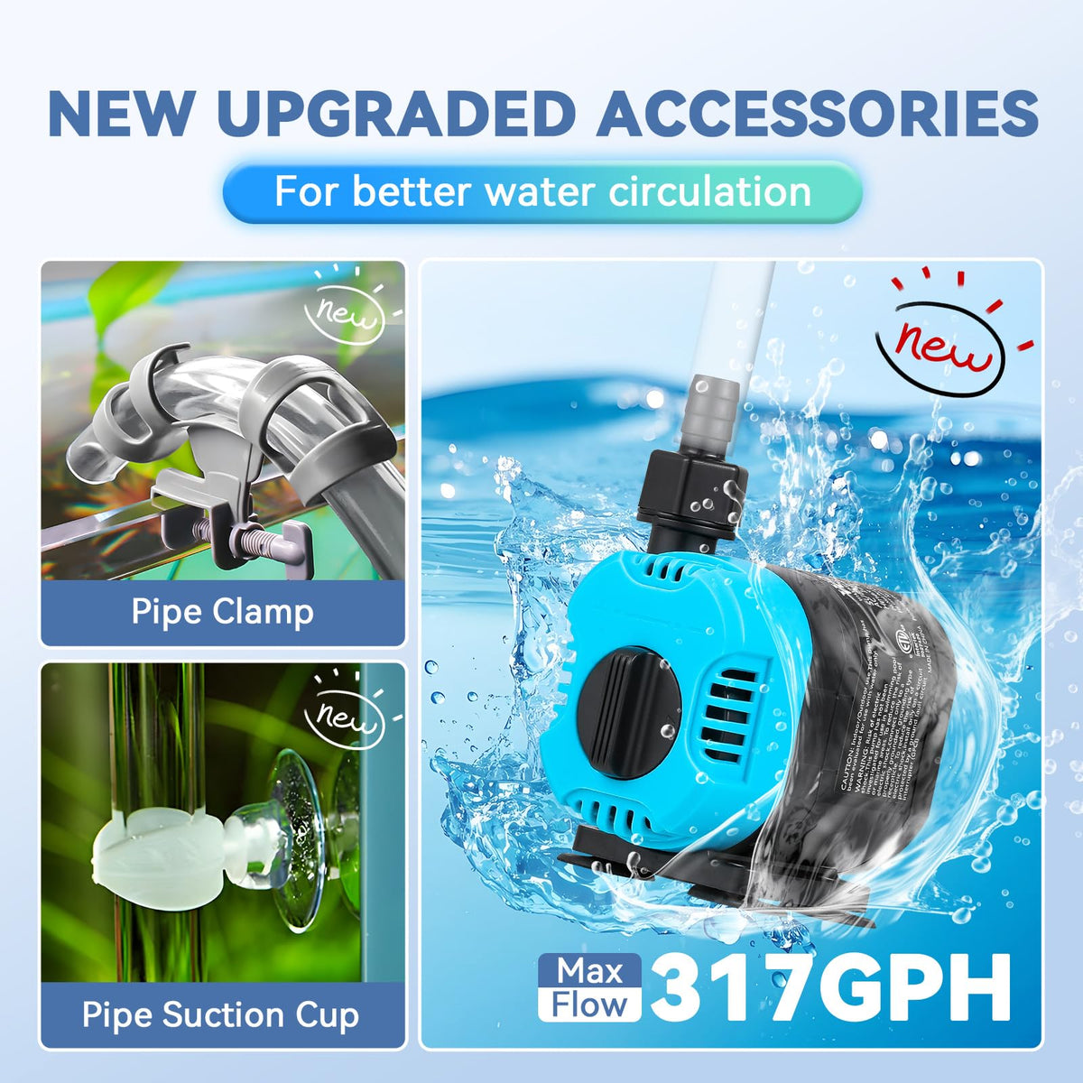 Poafamx Aquarium Chiller 1/3 HP, 79Gal Water Chiller with LED Display