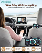 OTTOCAST Cabin Care Baby Camera for Car, Wireless CarPlay Adapter in One