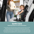 WAYB Pico Travel Car Seat with Premium Carrying Bag- Lightweight, Portable, Foldable - Perfect for Airplanes, Rideshares, and Road Trips - Forward Facing for Kids 26.5–50 lbs and 33.5–45"