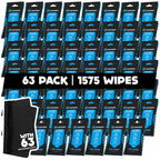 Fortress Car Interior Cleaner Wipes, Microfiber Cloth (25 ct, Pack of 63)