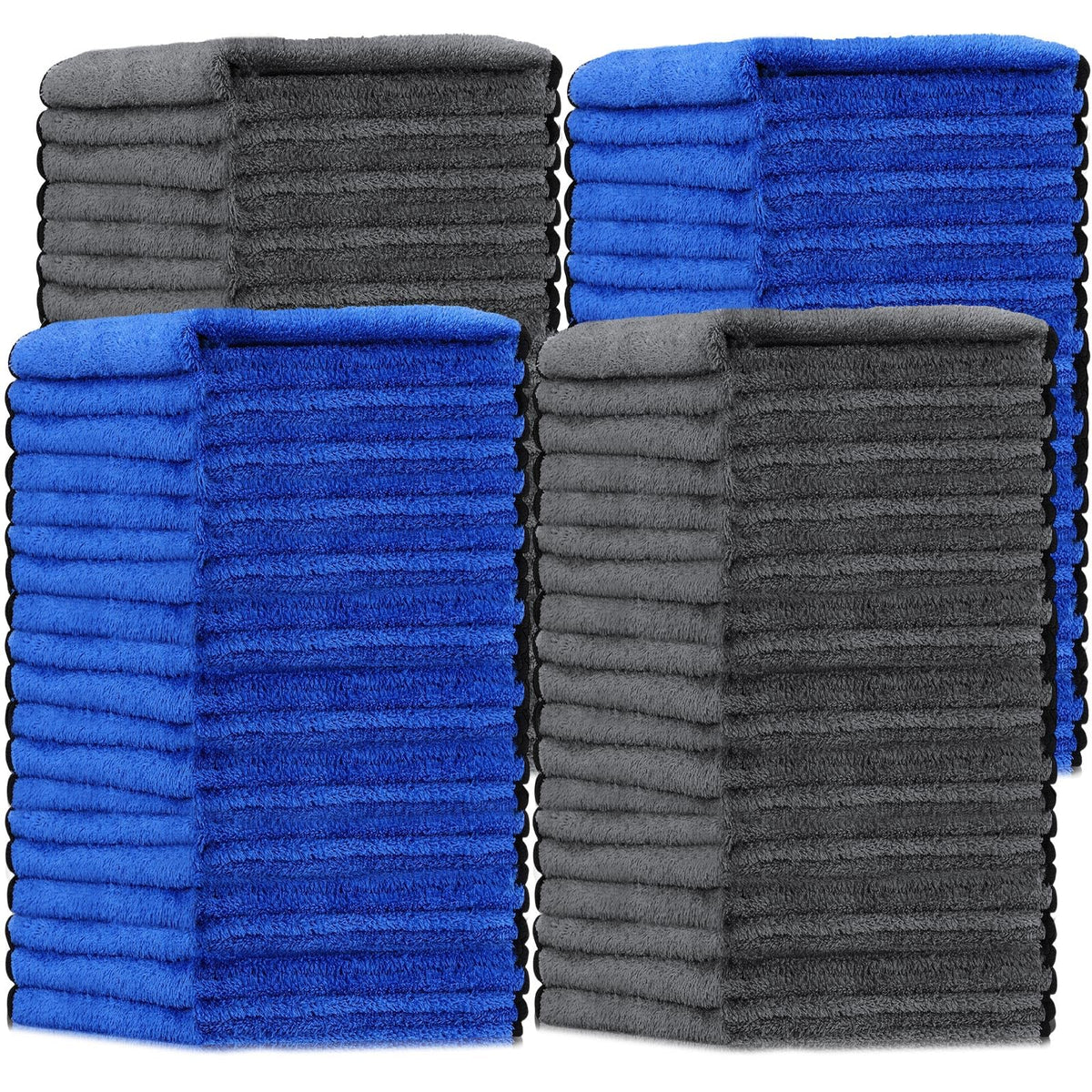 300 Pcs Microfiber Towels Bulk Car Drying Cloth, Yellow