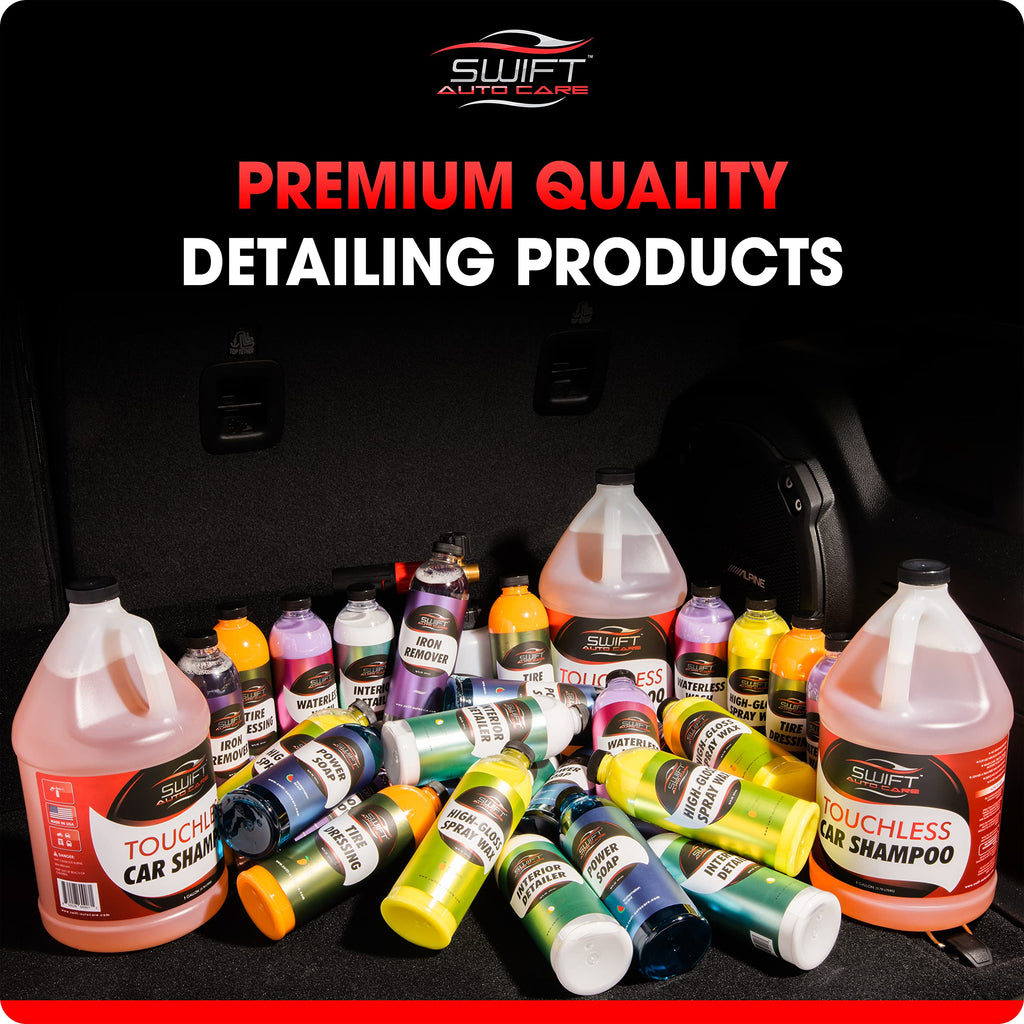 Swift Touchless Ceramic Foamable Wax (5 Gallon) – Spray On/Rinse Off For High-Gloss, Hydrophobic Protective Layer | For Foam Cannon & Foam Pump Sprayer After Car Wash | Wax Cars, Trucks, RV’s & More!