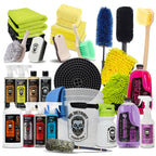 Mr. Detroit - 31pc Car Wash Kit with Foam Blaster Bucket, Car Care Cleaners