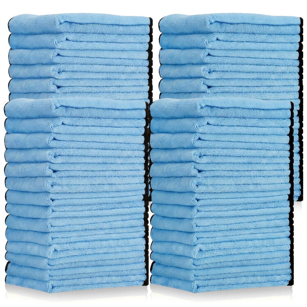 300 Pcs Microfiber Towels Bulk Car Drying Cloth, Yellow