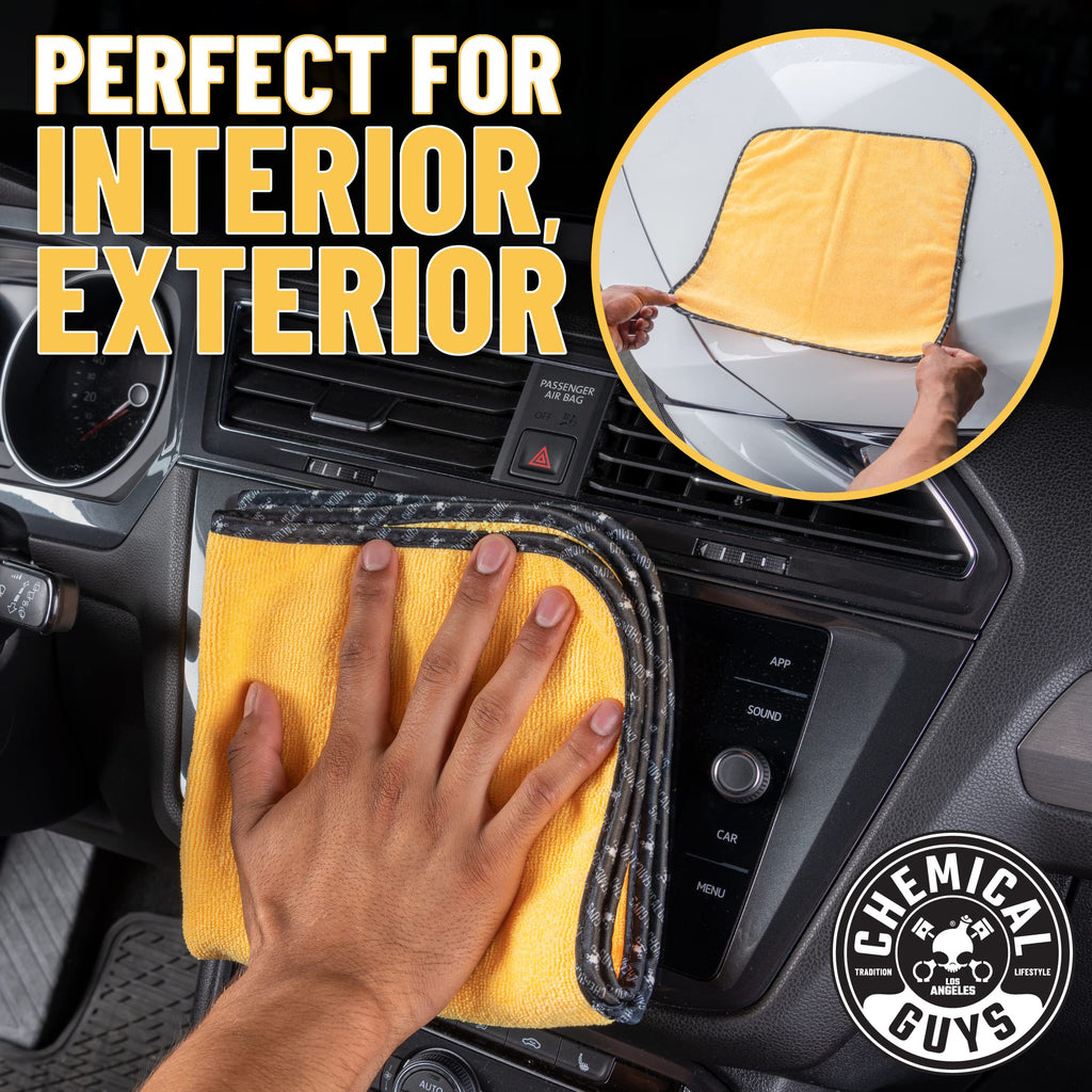 Chemical Guys ACC503 Mr. Sprayer Pressure Atomizer & Pump Sprayer (50 oz Bottle) + WAC_707 EcoSmart Hyper Concentrated Waterless Car Wash Wax, 128 oz + MIC_506_12 Microfiber Towels, Gold (16"x16")