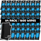Fortress Car Interior Cleaner Wipes, Microfiber Cloth (25 ct, Pack of 64)